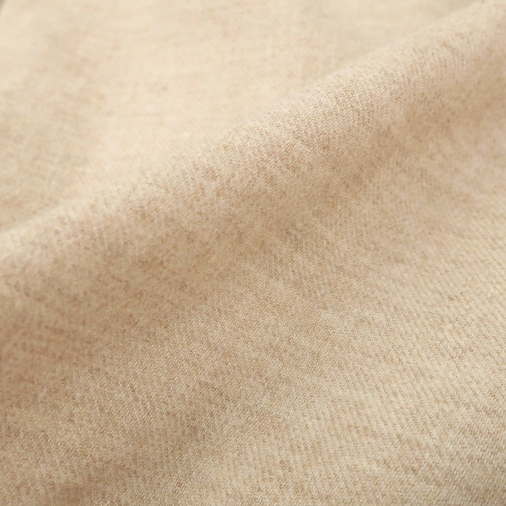 【新品】マリアサンタンジェロ Maria Santangelo ASPEN 両面起毛ツイルコットン オープンカラー カジュアルシャツ ベージュ【サイズXS】【 状態ランクN 】【 メンズ 】