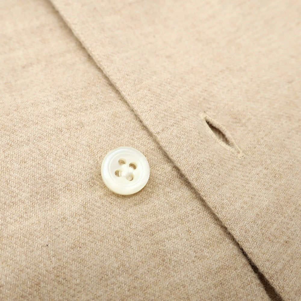 【新品】マリアサンタンジェロ Maria Santangelo ASPEN 両面起毛ツイルコットン オープンカラー カジュアルシャツ ベージュ【サイズS】【 状態ランクN 】【 メンズ 】