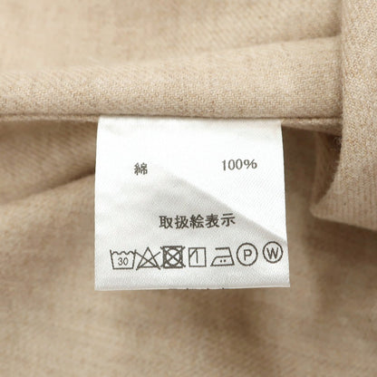 【新品】マリアサンタンジェロ Maria Santangelo ASPEN 両面起毛ツイルコットン オープンカラー カジュアルシャツ ベージュ【サイズS】【 状態ランクN 】【 メンズ 】