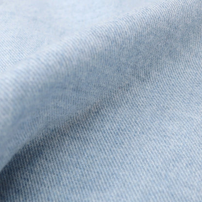 【新品】マリアサンタンジェロ Maria Santangelo ASPEN 両面起毛ツイルコットン オープンカラー カジュアルシャツ サックス【サイズXS】【 状態ランクN 】【 メンズ 】