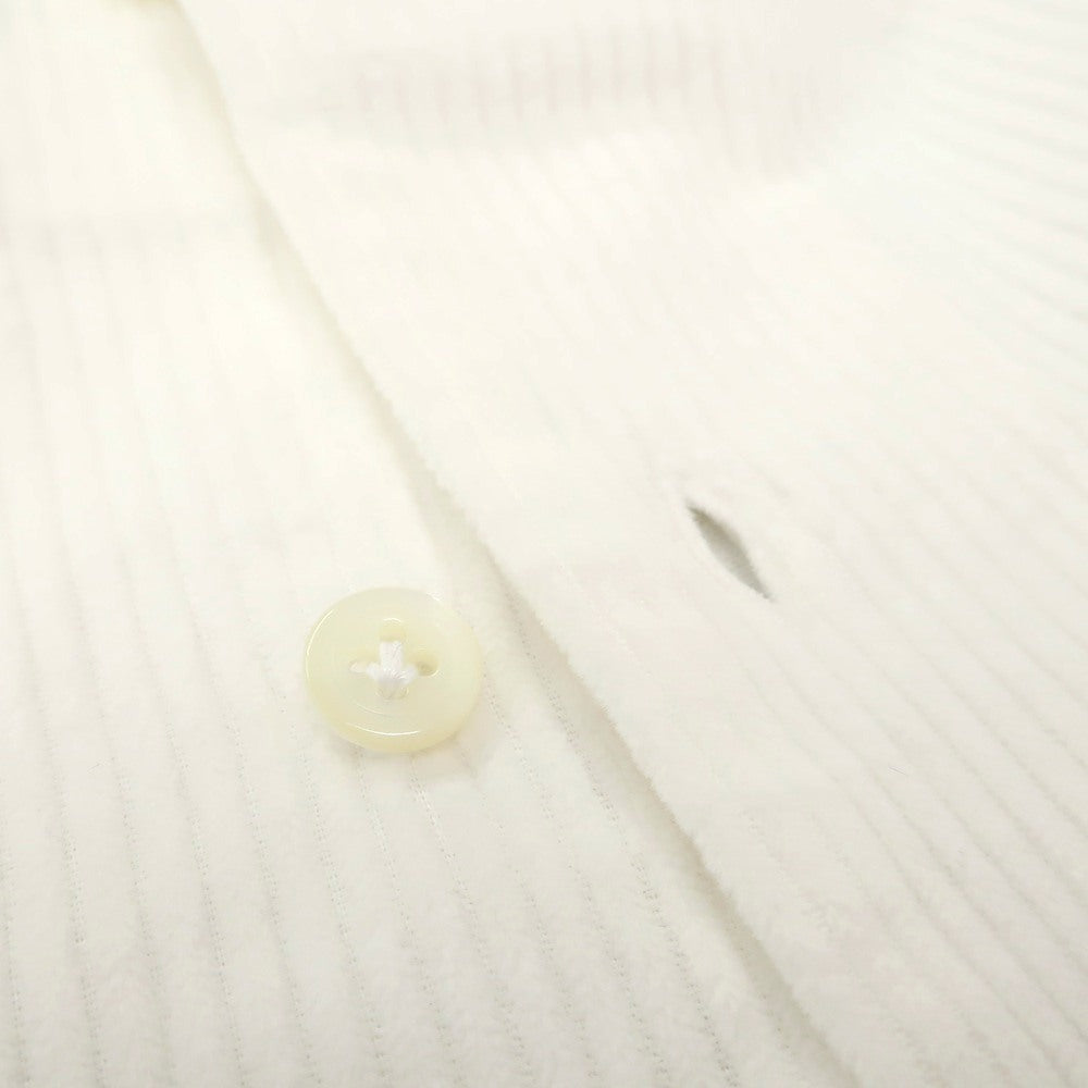 【新品】マリアサンタンジェロ Maria Santangelo ASPEN コットン コーデュロイ オープンカラー カジュアルシャツ オフホワイト【サイズXS】【 状態ランクN 】【 メンズ 】