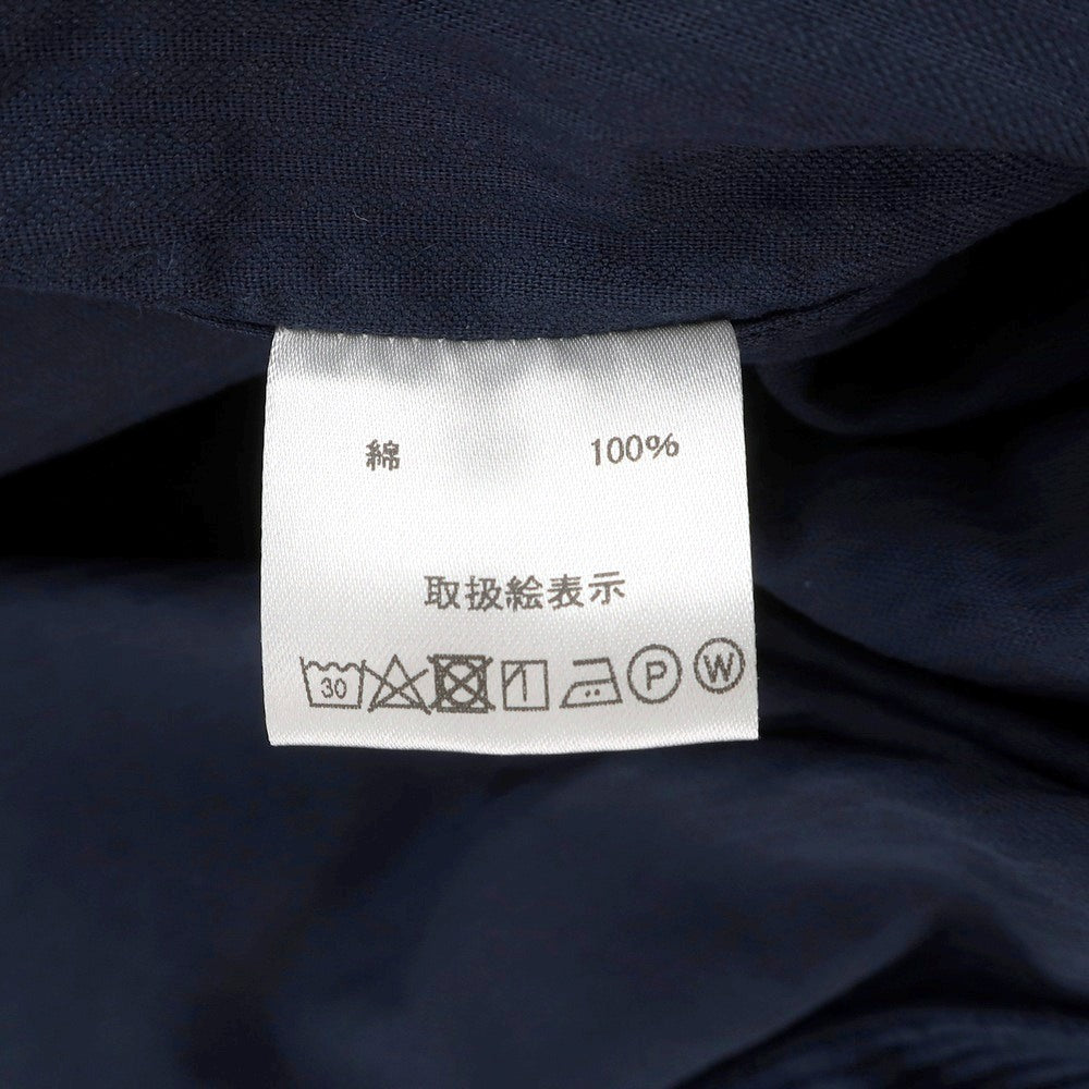 【新品】マリアサンタンジェロ Maria Santangelo ASPEN コットン コーデュロイ オープンカラー カジュアルシャツ ネイビー【サイズM】【 状態ランクN 】【 メンズ 】