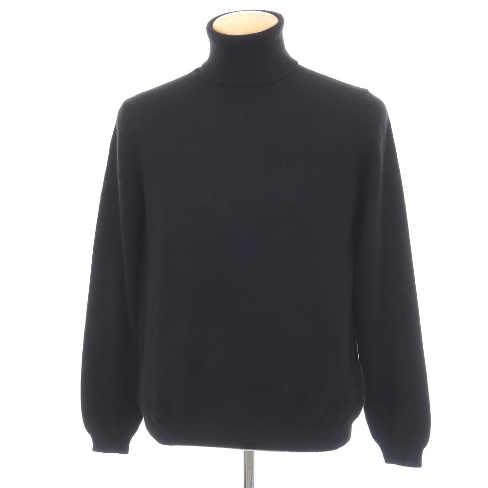 【新品アウトレット】セッテフィーリ カシミア Settefili Cashmere カシミヤ タートルネック プルオーバーニット ブラック【サイズ44】【 状態ランクN- 】【 メンズ 】