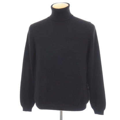 【新品アウトレット】セッテフィーリ カシミア Settefili Cashmere カシミヤ タートルネック プルオーバーニット ブラック【サイズ44】【 状態ランクN- 】【 メンズ 】