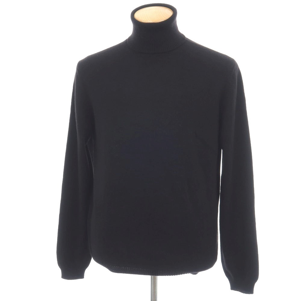 【新品アウトレット】セッテフィーリ カシミア Settefili Cashmere カシミヤ タートルネック プルオーバーニット ブラック【サイズ46/XS】【 状態ランクN- 】【 メンズ 】