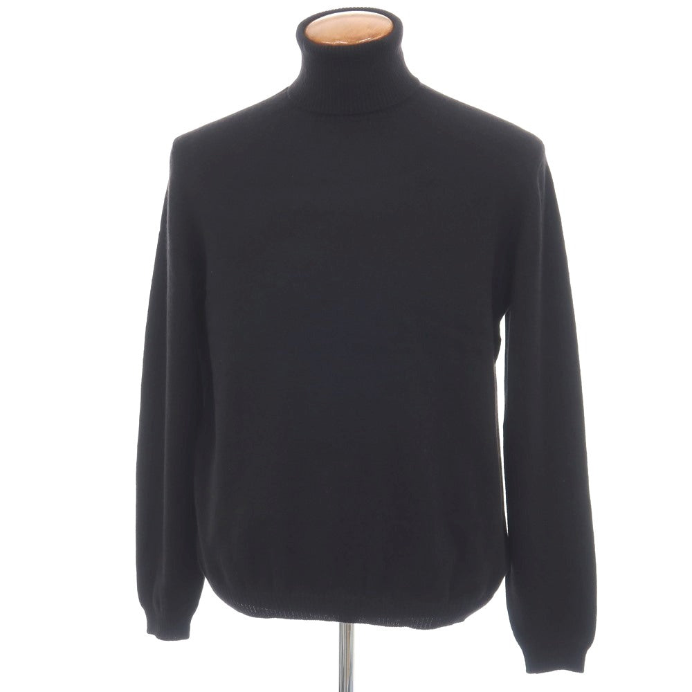 【新品アウトレット】セッテフィーリ カシミア Settefili Cashmere カシミヤ タートルネック プルオーバーニット ブラック【サイズ48/S】【 状態ランクN- 】【 メンズ 】