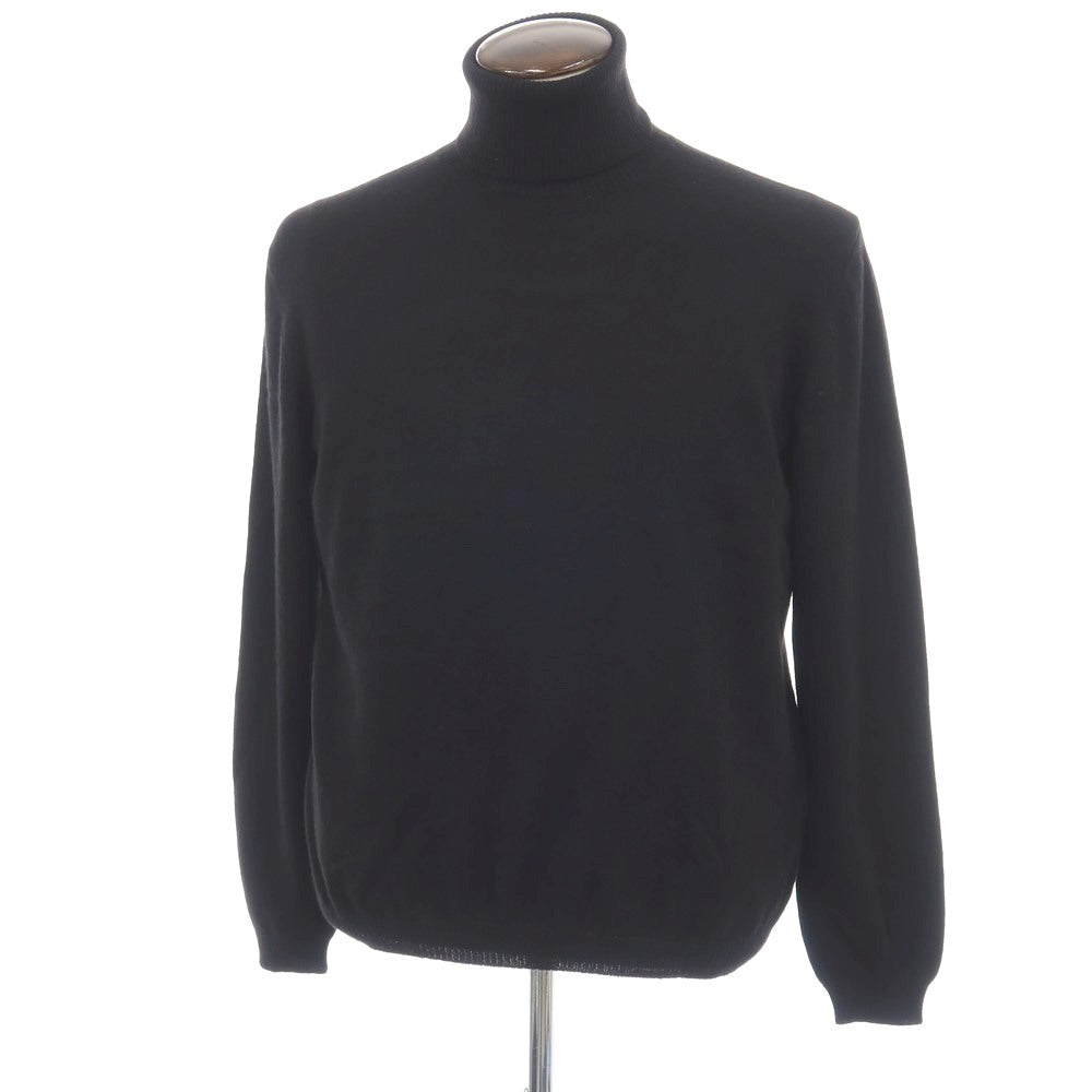 【新品アウトレット】セッテフィーリ カシミア Settefili Cashmere カシミヤ タートルネック プルオーバーニット ブラック【サイズ50/M】【 状態ランクN- 】【 メンズ 】
