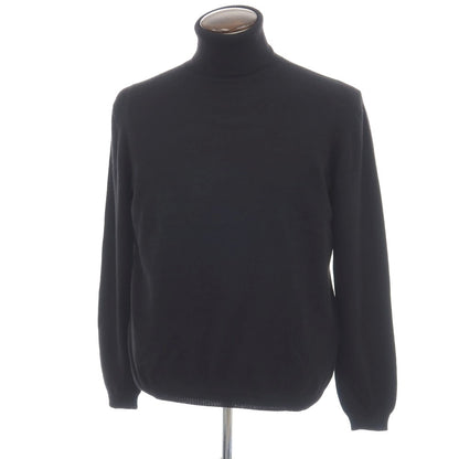 【新品アウトレット】セッテフィーリ カシミア Settefili Cashmere カシミヤ タートルネック プルオーバーニット ブラック【サイズ50/M】【 状態ランクN- 】【 メンズ 】
