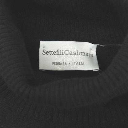 【新品アウトレット】セッテフィーリ カシミア Settefili Cashmere カシミヤ タートルネック プルオーバーニット ブラック【サイズ50/M】【 状態ランクN- 】【 メンズ 】