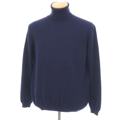 【新品アウトレット】セッテフィーリ カシミア Settefili Cashmere カシミヤ タートルネック プルオーバーニット ネイビー【サイズ44】【 状態ランクN- 】【 メンズ 】