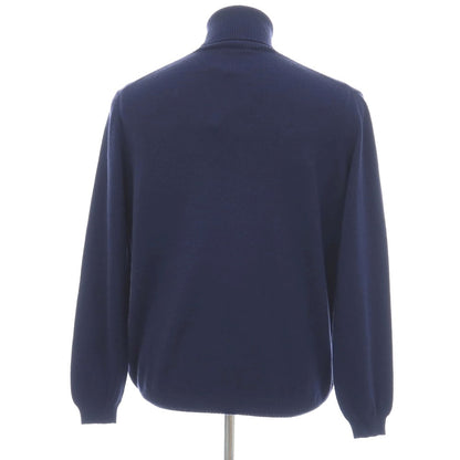 【新品アウトレット】セッテフィーリ カシミア Settefili Cashmere カシミヤ タートルネック プルオーバーニット ネイビー【サイズ44】【 状態ランクN- 】【 メンズ 】