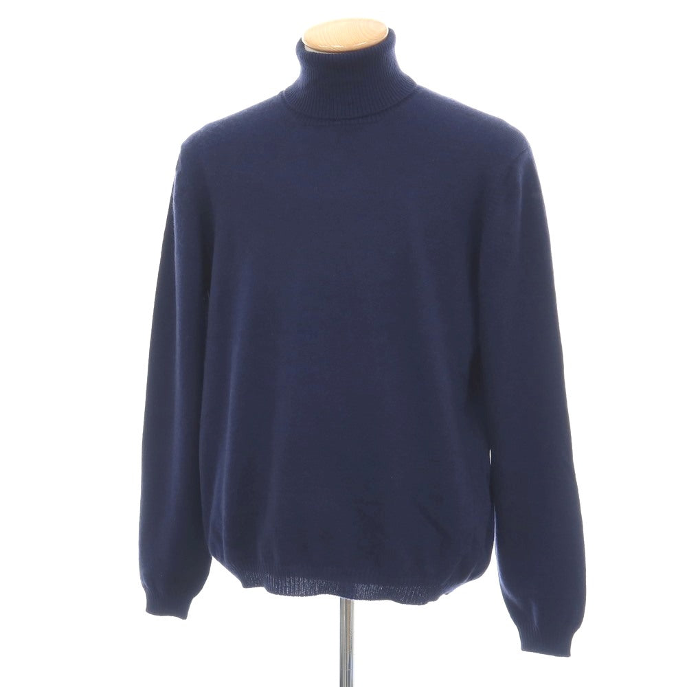 【新品アウトレット】セッテフィーリ カシミア Settefili Cashmere カシミヤ タートルネック プルオーバーニット ネイビー【サイズ46/XS】【 状態ランクN- 】【 メンズ 】
