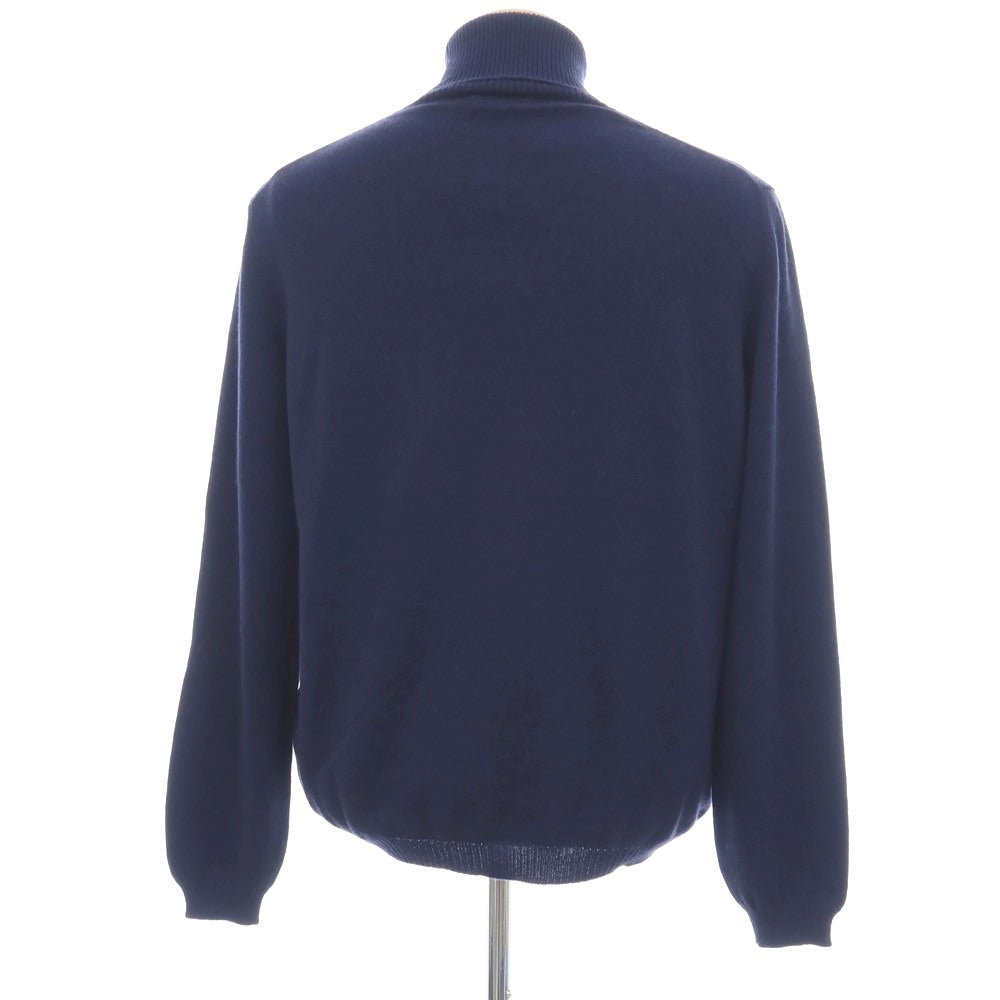 【新品アウトレット】セッテフィーリ カシミア Settefili Cashmere カシミヤ タートルネック プルオーバーニット ネイビー【サイズ46/XS】【 状態ランクN- 】【 メンズ 】