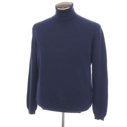 【新品アウトレット】セッテフィーリ カシミア Settefili Cashmere カシミヤ タートルネック プルオーバーニット ネイビー【サイズ50/M】【 状態ランクN- 】【 メンズ 】