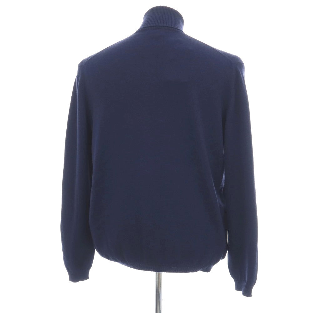 【新品アウトレット】セッテフィーリ カシミア Settefili Cashmere カシミヤ タートルネック プルオーバーニット ネイビー【サイズ50/M】【 状態ランクN- 】【 メンズ 】