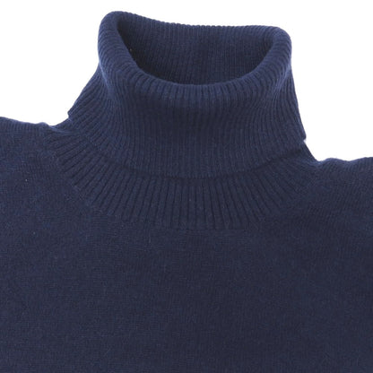 【新品アウトレット】セッテフィーリ カシミア Settefili Cashmere カシミヤ タートルネック プルオーバーニット ネイビー【サイズ50/M】【 状態ランクN- 】【 メンズ 】