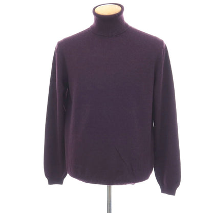 【新品アウトレット】セッテフィーリ カシミア Settefili Cashmere カシミヤ タートルネック プルオーバーニット ダークパープル【サイズ46/XS】【 状態ランクN- 】【 メンズ 】