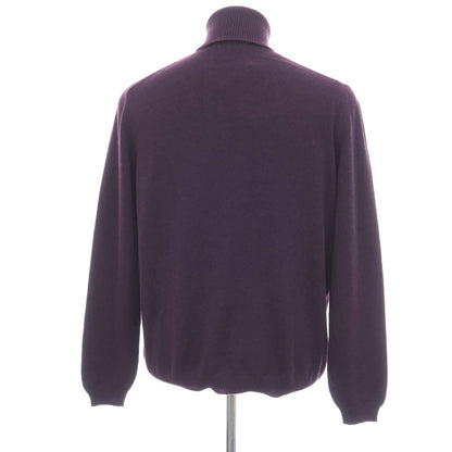 【新品アウトレット】セッテフィーリ カシミア Settefili Cashmere カシミヤ タートルネック プルオーバーニット ダークパープル【サイズ46/XS】【 状態ランクN- 】【 メンズ 】