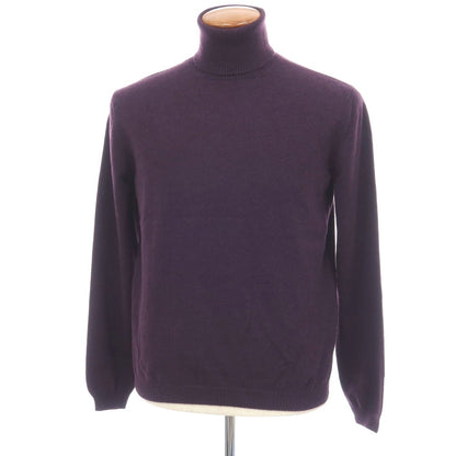 【新品アウトレット】セッテフィーリ カシミア Settefili Cashmere カシミヤ タートルネック プルオーバーニット ダークパープル【サイズ48/S】【 状態ランクN- 】【 メンズ 】
