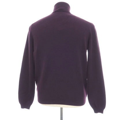 【新品アウトレット】セッテフィーリ カシミア Settefili Cashmere カシミヤ タートルネック プルオーバーニット ダークパープル【サイズ48/S】【 状態ランクN- 】【 メンズ 】