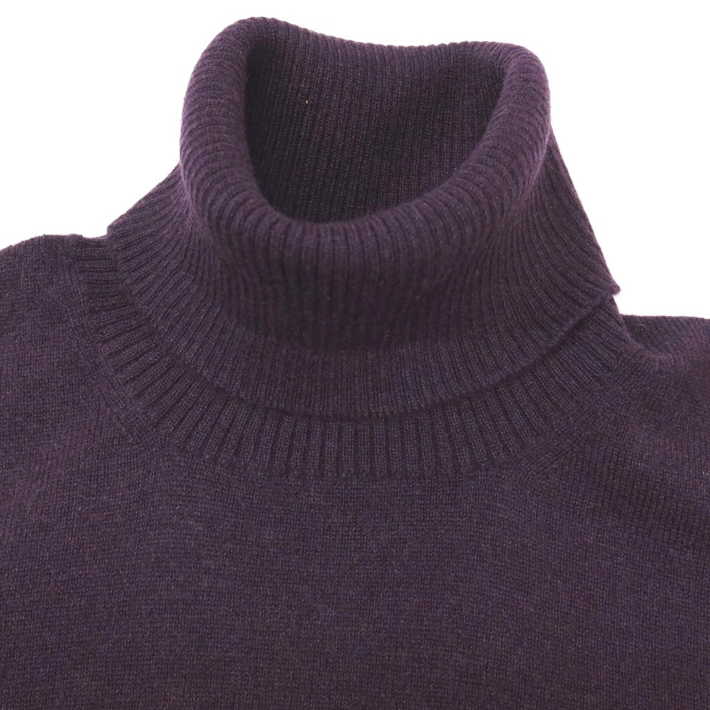 【新品アウトレット】セッテフィーリ カシミア Settefili Cashmere カシミヤ タートルネック プルオーバーニット ダークパープル【サイズ48/S】【 状態ランクN- 】【 メンズ 】