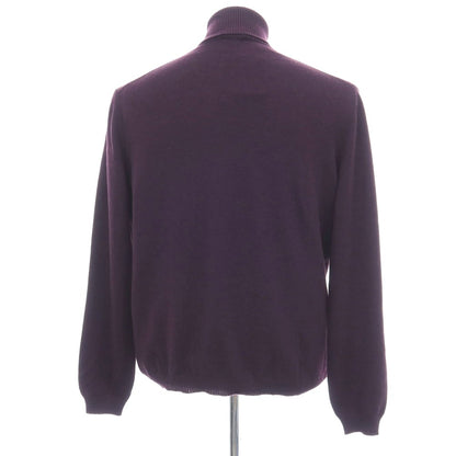 【新品アウトレット】セッテフィーリ カシミア Settefili Cashmere カシミヤ タートルネック プルオーバーニット ダークパープル【サイズ50/M】【 状態ランクN- 】【 メンズ 】
