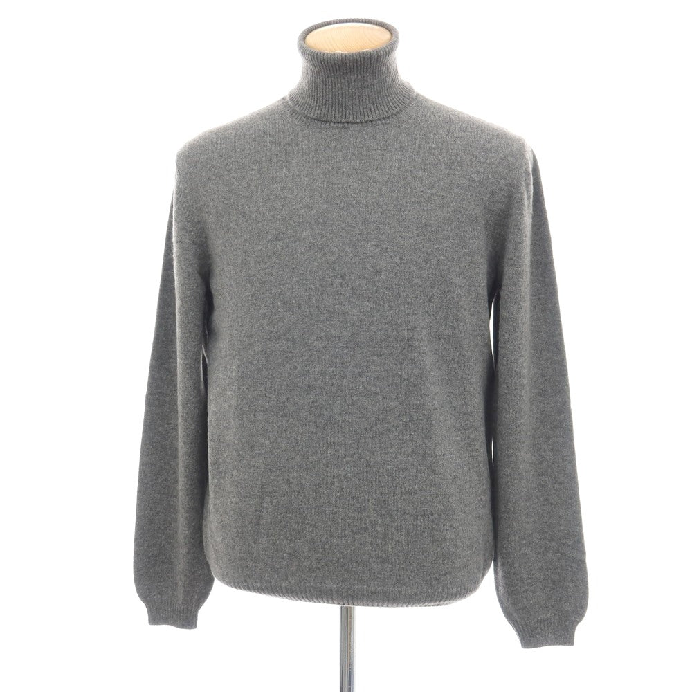 【新品アウトレット】セッテフィーリ カシミア Settefili Cashmere カシミヤ タートルネック プルオーバーニット グレー【サイズ46/XS】【 状態ランクN- 】【 メンズ 】