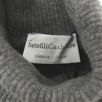 【新品アウトレット】セッテフィーリ カシミア Settefili Cashmere カシミヤ タートルネック プルオーバーニット グレー【サイズ46/XS】【 状態ランクN- 】【 メンズ 】