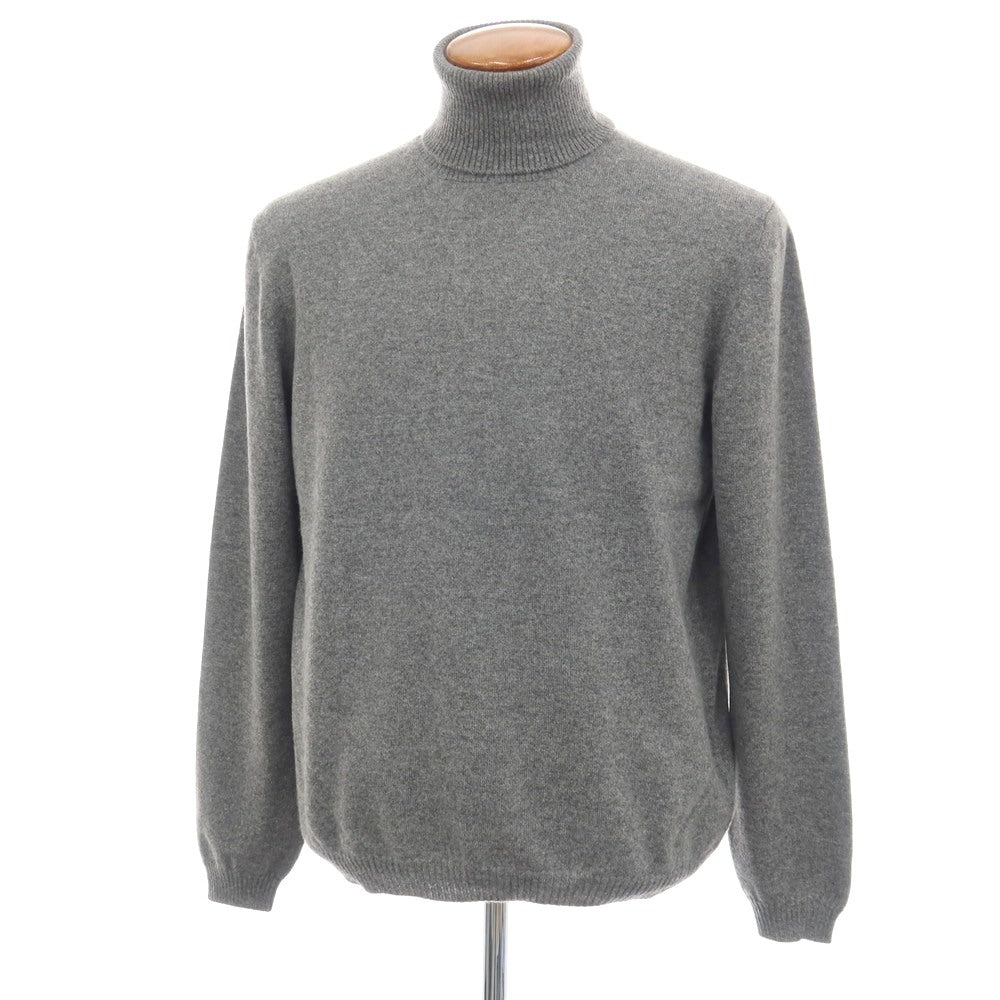 【新品アウトレット】セッテフィーリ カシミア Settefili Cashmere カシミヤ タートルネック プルオーバーニット グレー【サイズ48/S】【 状態ランクN- 】【 メンズ 】