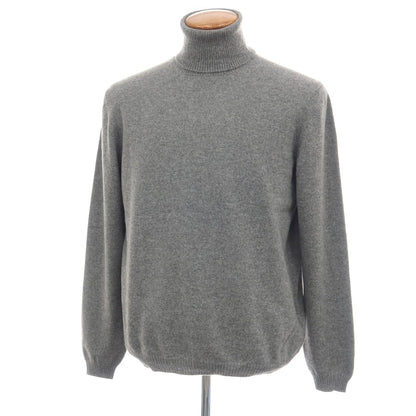 【新品アウトレット】セッテフィーリ カシミア Settefili Cashmere カシミヤ タートルネック プルオーバーニット グレー【サイズ48/S】【 状態ランクN- 】【 メンズ 】