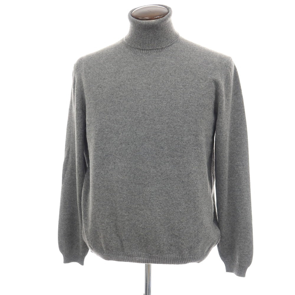 【新品アウトレット】セッテフィーリ カシミア Settefili Cashmere カシミヤ タートルネック プルオーバーニット グレー【サイズ50/M】【 状態ランクN- 】【 メンズ 】