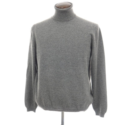 【新品アウトレット】セッテフィーリ カシミア Settefili Cashmere カシミヤ タートルネック プルオーバーニット グレー【サイズ50/M】【 状態ランクN- 】【 メンズ 】