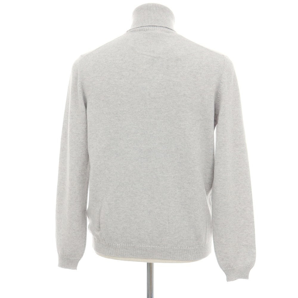 【新品アウトレット】セッテフィーリ カシミア Settefili Cashmere カシミヤ タートルネック プルオーバーニット ライトグレー【サイズ44】【 状態ランクN- 】【 メンズ 】