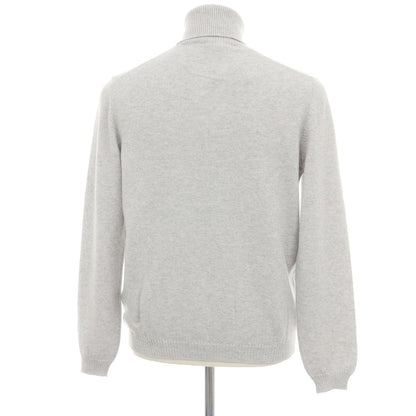 【新品アウトレット】セッテフィーリ カシミア Settefili Cashmere カシミヤ タートルネック プルオーバーニット ライトグレー【サイズ44】【 状態ランクN- 】【 メンズ 】