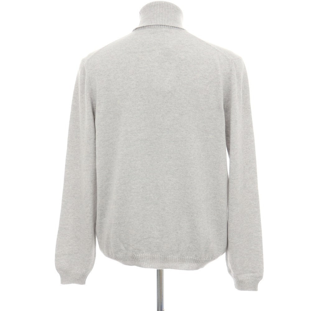 【新品アウトレット】セッテフィーリ カシミア Settefili Cashmere カシミヤ タートルネック プルオーバーニット ライトグレー【サイズ46/XS】【 状態ランクN- 】【 メンズ 】