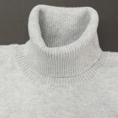 【新品アウトレット】セッテフィーリ カシミア Settefili Cashmere カシミヤ タートルネック プルオーバーニット ライトグレー【サイズ46/XS】【 状態ランクN- 】【 メンズ 】