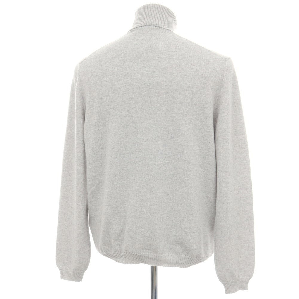 【新品アウトレット】セッテフィーリ カシミア Settefili Cashmere カシミヤ タートルネック プルオーバーニット ライトグレー【サイズ48/S】【 状態ランクN- 】【 メンズ 】