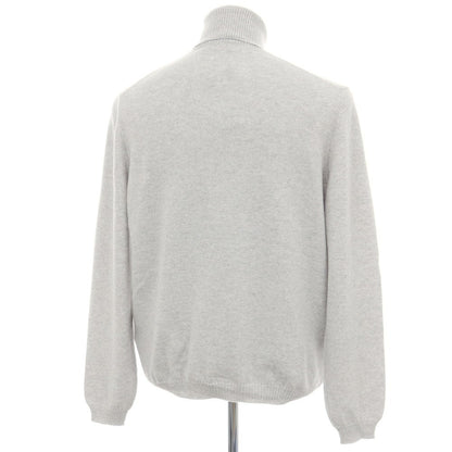 【新品アウトレット】セッテフィーリ カシミア Settefili Cashmere カシミヤ タートルネック プルオーバーニット ライトグレー【サイズ48/S】【 状態ランクN- 】【 メンズ 】