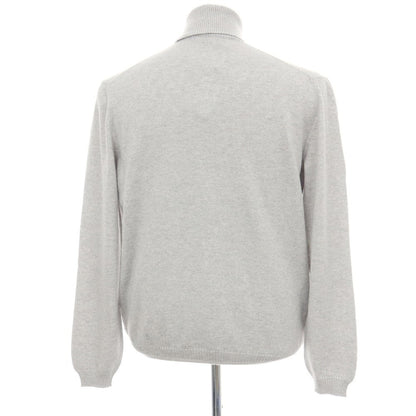 【新品アウトレット】セッテフィーリ カシミア Settefili Cashmere カシミヤ タートルネック プルオーバーニット ライトグレー【サイズ50/M】【 状態ランクN- 】【 メンズ 】
