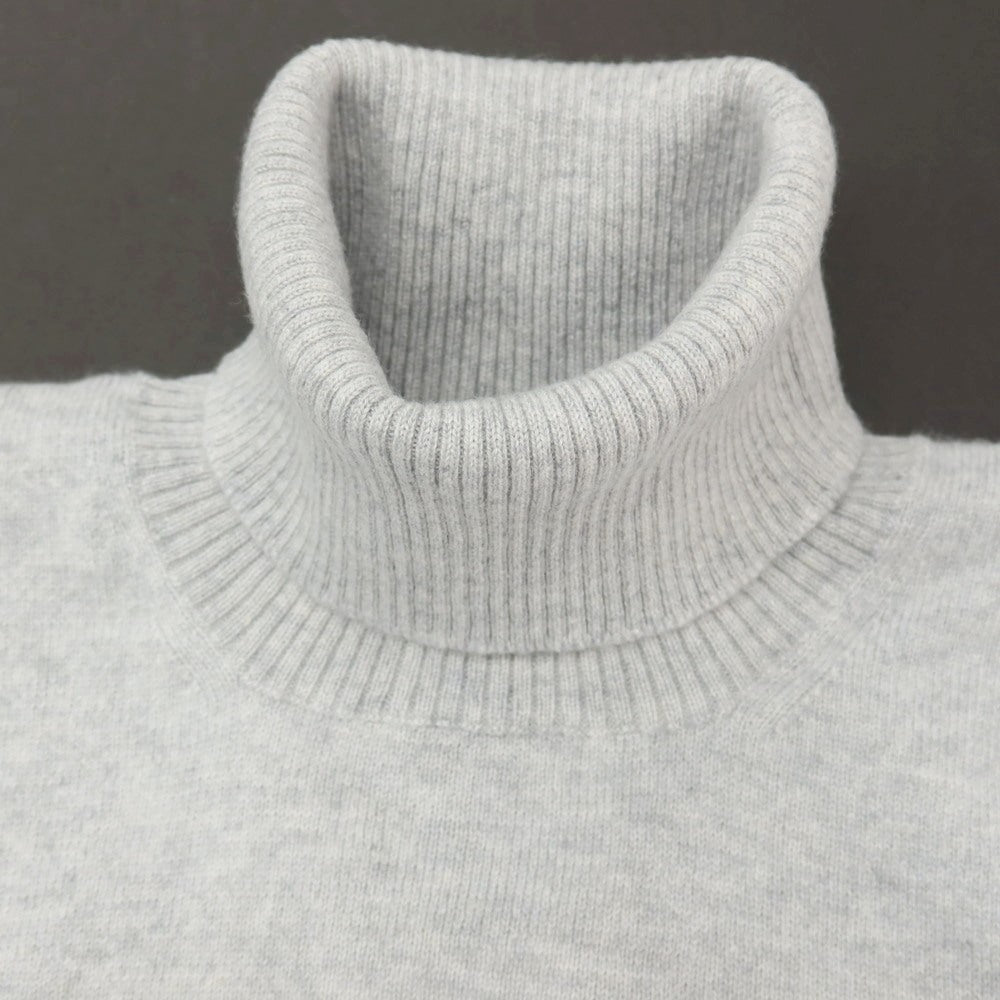 【新品アウトレット】セッテフィーリ カシミア Settefili Cashmere カシミヤ タートルネック プルオーバーニット ライトグレー【サイズ50/M】【 状態ランクN- 】【 メンズ 】