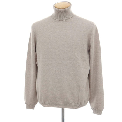 【新品アウトレット】セッテフィーリ カシミア Settefili Cashmere カシミヤ タートルネック プルオーバーニット グレージュ【サイズ44】【 状態ランクN- 】【 メンズ 】