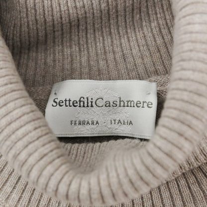 【新品アウトレット】セッテフィーリ カシミア Settefili Cashmere カシミヤ タートルネック プルオーバーニット グレージュ【サイズ44】【 状態ランクN- 】【 メンズ 】