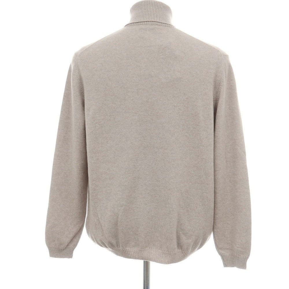 【新品アウトレット】セッテフィーリ カシミア Settefili Cashmere カシミヤ タートルネック プルオーバーニット グレージュ【サイズ46/XS】【 状態ランクN- 】【 メンズ 】