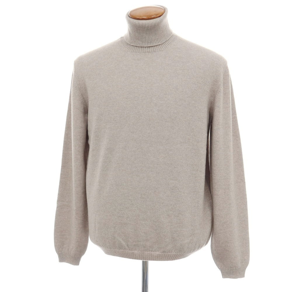 【新品アウトレット】セッテフィーリ カシミア Settefili Cashmere カシミヤ タートルネック プルオーバーニット グレージュ【サイズ48/S】【 状態ランクN- 】【 メンズ 】