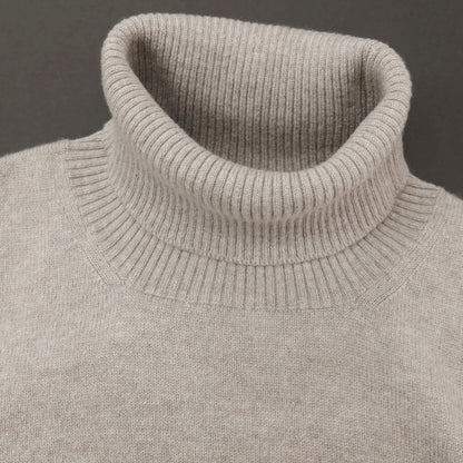 【新品アウトレット】セッテフィーリ カシミア Settefili Cashmere カシミヤ タートルネック プルオーバーニット グレージュ【サイズ48/S】【 状態ランクN- 】【 メンズ 】