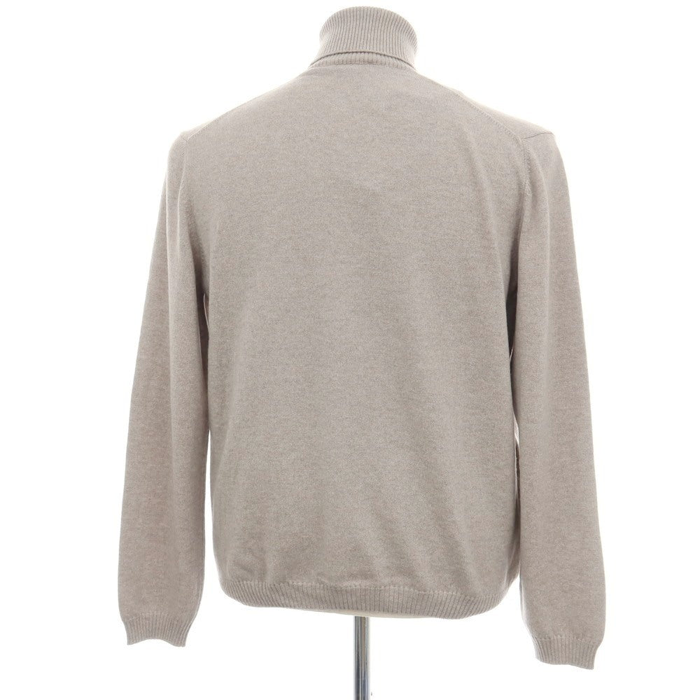 【新品アウトレット】セッテフィーリ カシミア Settefili Cashmere カシミヤ タートルネック プルオーバーニット グレージュ【サイズ50/M】【 状態ランクN- 】【 メンズ 】