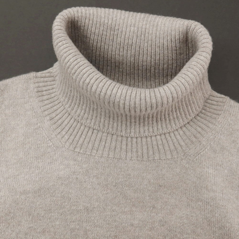 【新品アウトレット】セッテフィーリ カシミア Settefili Cashmere カシミヤ タートルネック プルオーバーニット グレージュ【サイズ50/M】【 状態ランクN- 】【 メンズ 】