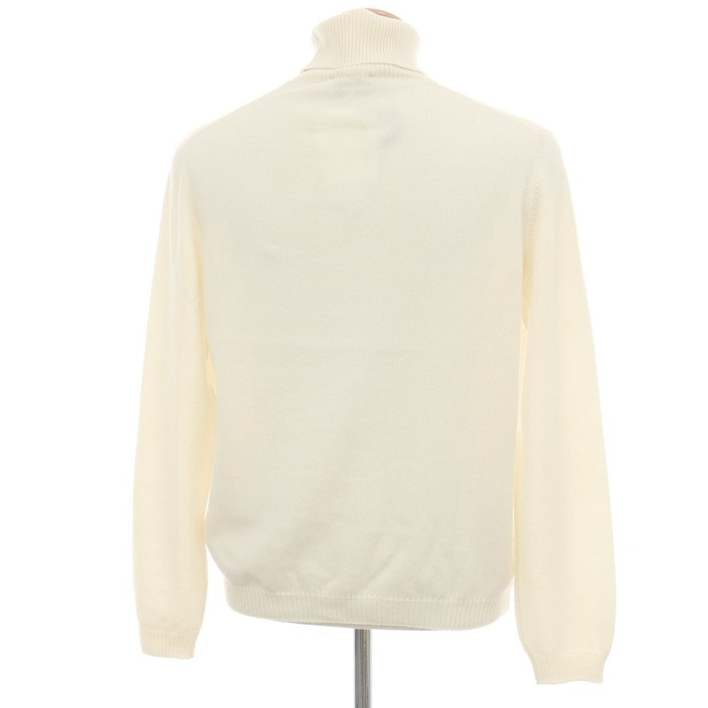 【新品アウトレット】セッテフィーリ カシミア Settefili Cashmere カシミヤ タートルネック プルオーバーニット オフホワイト【サイズ44】【 状態ランクN- 】【 メンズ 】