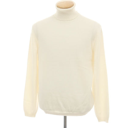 【新品アウトレット】セッテフィーリ カシミア Settefili Cashmere カシミヤ タートルネック プルオーバーニット オフホワイト【サイズ46/XS】【 状態ランクN- 】【 メンズ 】