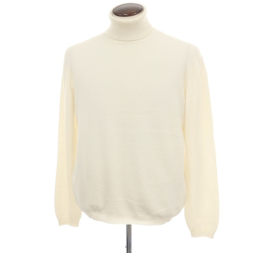 【新品アウトレット】セッテフィーリ カシミア Settefili Cashmere カシミヤ タートルネック プルオーバーニット オフホワイト【サイズ50/M】【 状態ランクN- 】【 メンズ 】